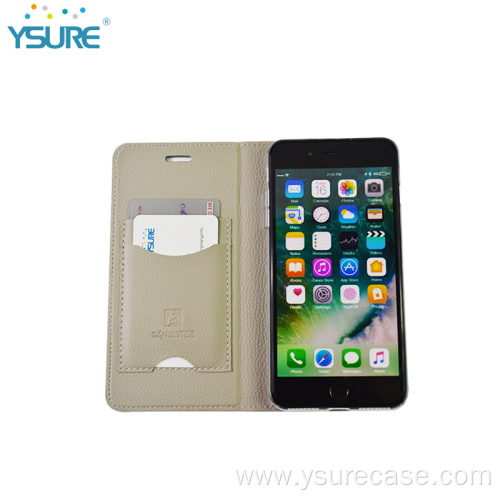 Genuine Leather Flip Mobile Phone Cover for Iphone